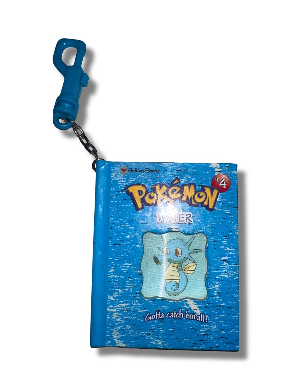Vtg 2000 Pokemon Generation I Water Type Book Keychain
